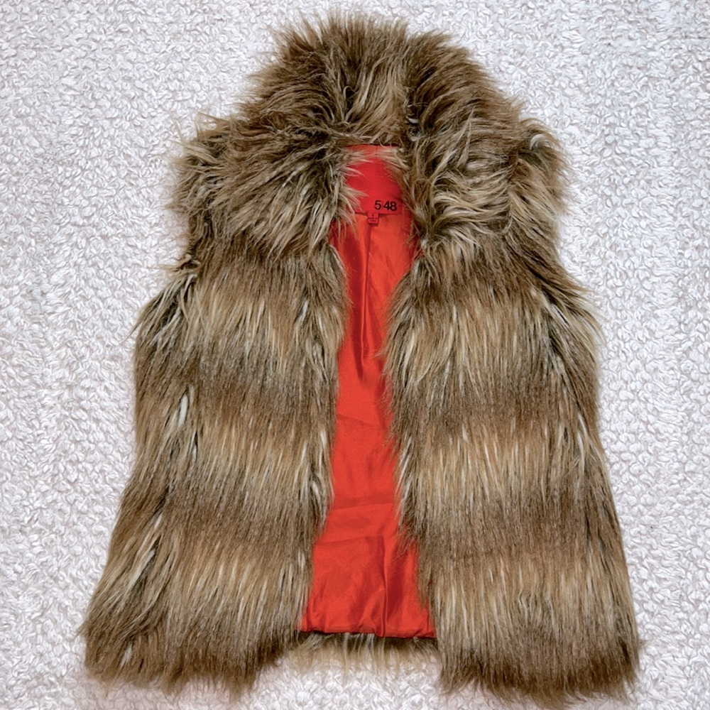 5/48 Faux Fur Fashion Vest